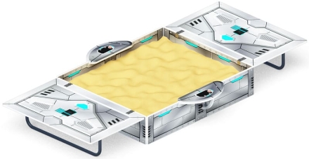 Песочница с крышкой средняя (Техно) - ИО 5.01.11-09 оптом, фото 1