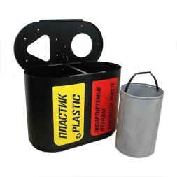 Урна для раздельного сбора мусора Город 2, 2 секции (2х32л), фото 2