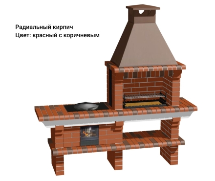 Печь Аристократ 714 Прямоугольный кирпич красный оптом, фото 11