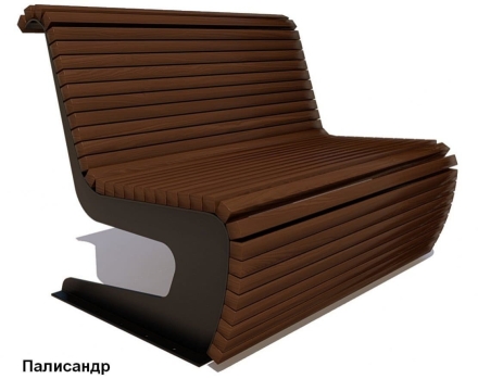 Скамейка парковая Сквер, Сосна 1,5 м оптом, фото 5