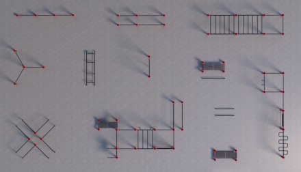 Проект Районная площадка для Воркаут и ГТО 3-7 (21 х 12 м) оптом, фото 3