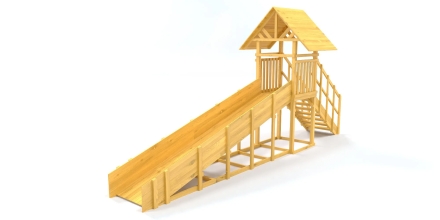 Зимняя горка Савушка Зима Wood 5 (скат 5м) оптом, фото 1