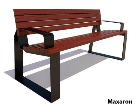 Парковая скамейка Подольск, Лиственница 0,6 м оптом, фото 3