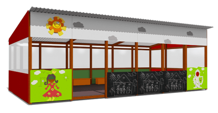 Теневой навес ВСТ 1516/3 40 м2 для улицы оптом, фото 1