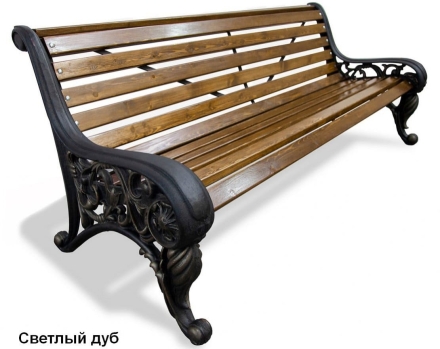 Скамейка парковая Москва, Лиственница 0,6 м оптом, фото 5