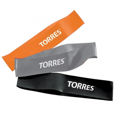 Эспандер &quot;TORRES набор латексных жгутов&quot;, длина 24 см, шир. 5 см, три жгута в комплекте  оптом, фото 1