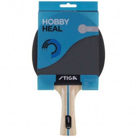 Ракетка для н/т Stiga Hobby Heal, арт.1210-3116-01, для начин., накладка 1,5 мм ITTF, конич. ручка оптом, фото 1
