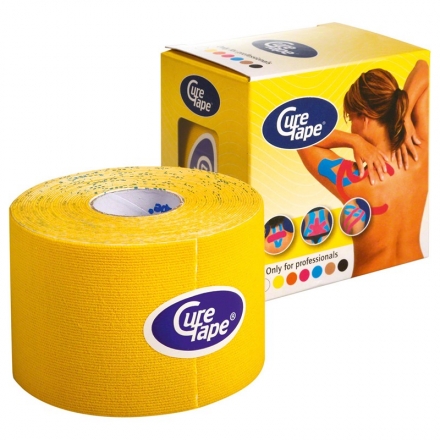 Тейп кинезиологический CureTape Yellow, 5 см x 5 м, арт. 161087, желтый оптом, фото 1