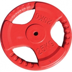 Диск обрезиненный ZSO цветной &quot;3 HANDLE&quot; D-26, 25 кг, фото 1
