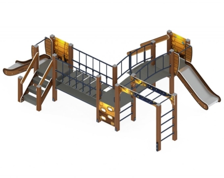 Детская игровая площадка Карапуз Эко ДИК 1.001.08-02 Н=750 оптом, фото 4