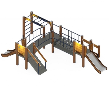 Детская игровая площадка Карапуз Эко ДИК 1.001.08-02 Н=750 оптом, фото 3