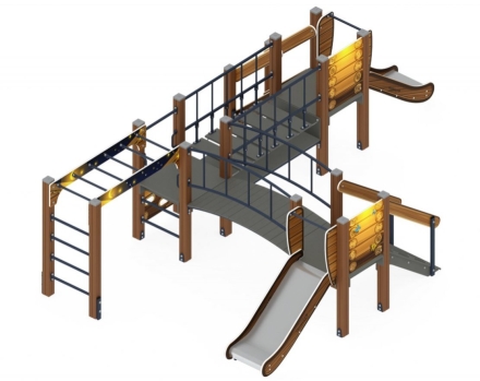 Детская игровая площадка Карапуз Эко ДИК 1.001.08-02 Н=750 оптом, фото 2