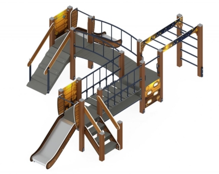 Детская игровая площадка Карапуз Эко ДИК 1.001.08-02 Н=750 оптом, фото 1