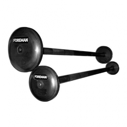 Штанга фиксированная обрезиненная FOREMAN FP/FB-RUB-EPR/15KG оптом, фото 1
