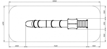Горка тоннельная - ИО 44.25.01-01 - Лукоморье H=2000 оптом, фото 6