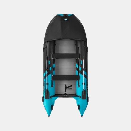 Gladiator C 400 AL ACTIVE Черно-бирюзовый моторная лодка ПВХ Алюминиевый пайол оптом, фото 5