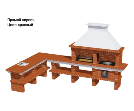 Печь Аристократ 7304 Радиальный кирпич красный с коричневым оптом, фото 15