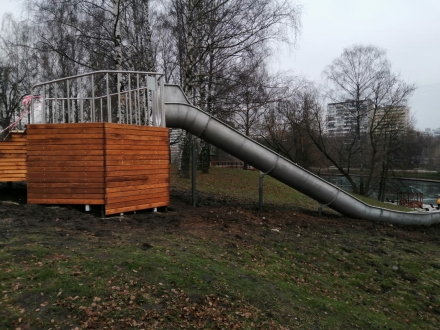 Горка-желоб на естественном холме (13 п.м.) оптом, фото 10