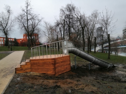 Горка-желоб на естественном холме (13 п.м.) оптом, фото 14