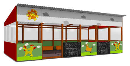 Теневой навес ВСТ 1516/2 40 м2 для улицы оптом, фото 1