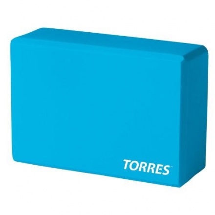 Блок для йоги &quot;TORRES&quot;, размер 8x15x23 см, материал ЭВА, голубой. оптом, фото 1