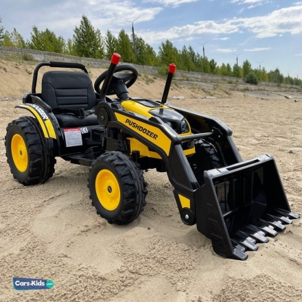 Электромобиль трактор с ковшом Harley Bella HL389-LUX желтый оптом, фото 8