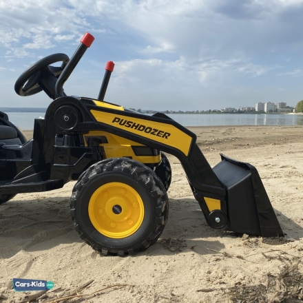Электромобиль трактор с ковшом Harley Bella HL389-LUX желтый оптом, фото 2