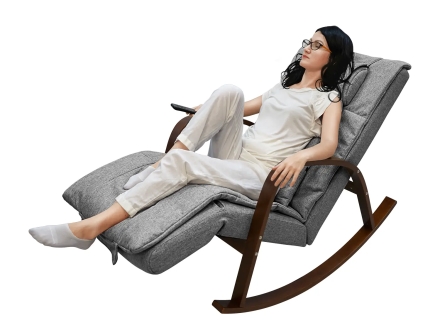 Массажное кресло качалка FUJIMO F2002 МСX Time2Chill Grey (Tailor 7) Вишня оптом, фото 17