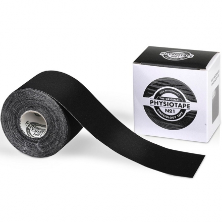 Тейп кинезиологический PhysioTape No.1 Black, 5 см x 5 м, арт. 161100, черный оптом, фото 1