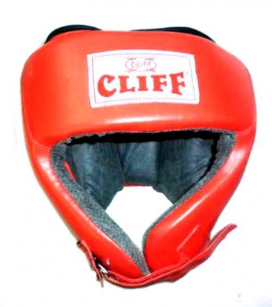 Шлем боксерский CLIFF открытый (PVC) красный p.ХL оптом, фото 1