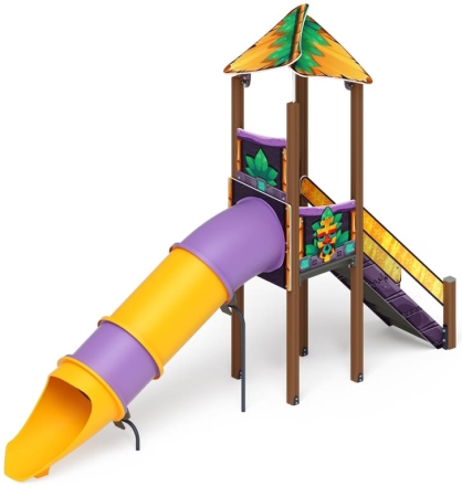 Горка Волшебный город (Майя) - ИО 44.19.01-01 - Тоннельная прямая Н=1500 оптом, фото 4