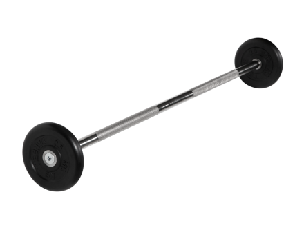 Штанга неразборная &quot;Barbell&quot; с чёрными дисками d 25 мм, 10 кг оптом, фото 1