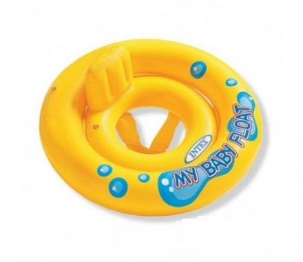 Надувной плотик круг Intex 59574 с трусами 67 см до 11кг от 1-2 лет оптом, фото 1