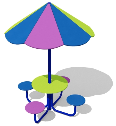 Стол детский с навесом 02006.21 для игровой площадки оптом, фото 1