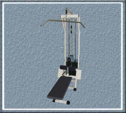 Комбинированный тренажер для мышц спины (Тяга сверху + Тяга снизу) В-122  оптом, фото 1