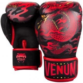 Перчатки боксерские Venum Dragon&#039;s Flight Black/Red оптом, фото 2