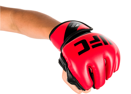 (UFC Перчатки MMA для грэпплинга 5 унций красные L/XL) оптом, фото 3
