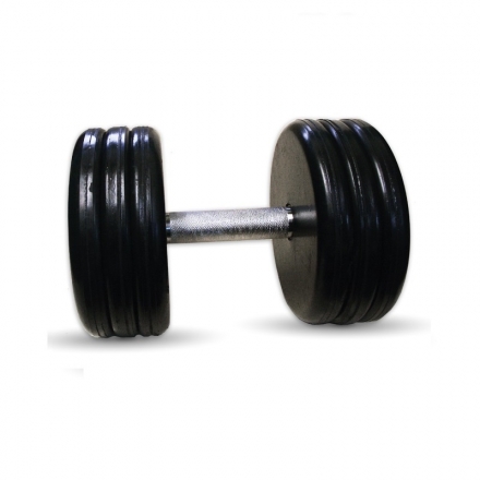 Гантель Barbell 35 кг классик с вращающейся ручкой хром оптом, фото 1
