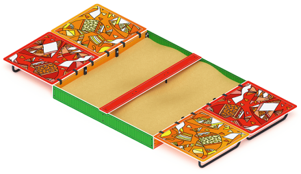 Песочница с крышкой большая (Рыбы) - ИО 5.01.14-01 оптом, фото 3