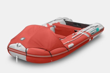 Gladiator C 400 AL ACTIVE Красно-белый моторная лодка ПВХ Алюминиевый пайол оптом, фото 1