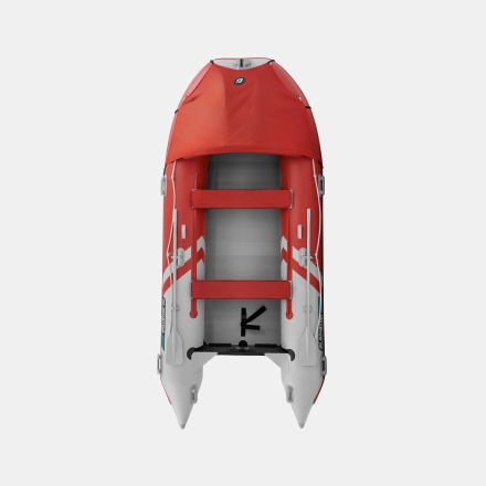 Gladiator C 400 AL ACTIVE Красно-белый моторная лодка ПВХ Алюминиевый пайол оптом, фото 3