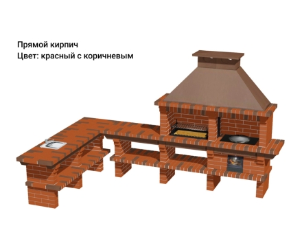 Печь Аристократ 7304 Прямоугольный кирпич коричневый  оптом, фото 11