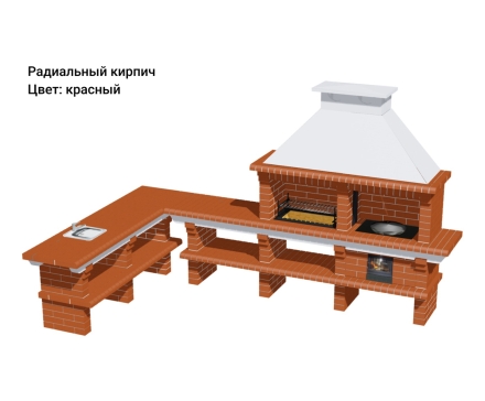 Печь Аристократ 7304 Прямоугольный кирпич коричневый  оптом, фото 12