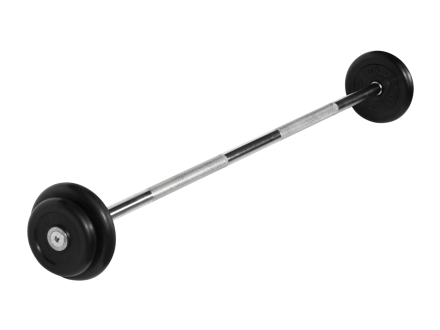 Штанга неразборная &quot;Barbell&quot; с чёрными дисками d 25 мм, 12,5 кг оптом, фото 1