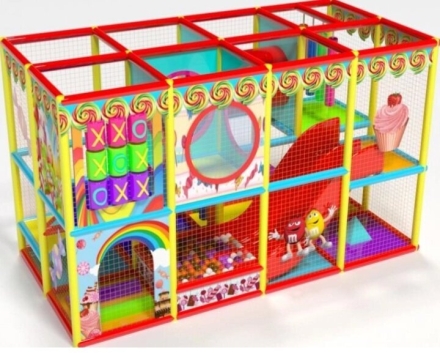 Детский игровой лабиринт «Классик» 11 м² (4.65*2.35*2.5м) оптом, фото 1