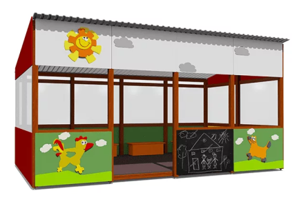 Теневой навес ВСТ 1512 серия Крепости 18 м2 для улицы оптом, фото 1