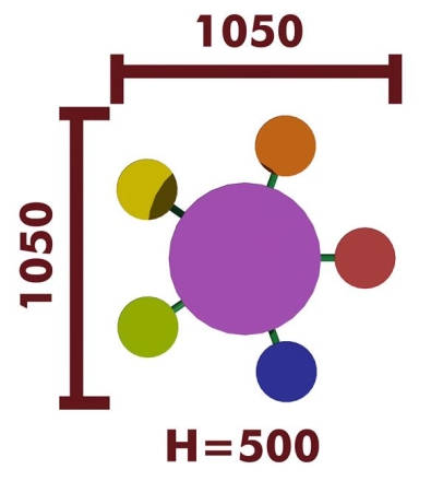 Стол детский 02005.21 для игровой площадки оптом, фото 2