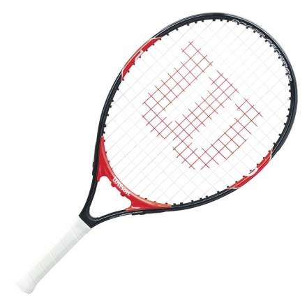 Ракетка б/т Wilson Roger Federer 21 Gr00000,арт.WRT200600, для дет.5-6лет, алюм., со струн,красн-чер оптом, фото 1