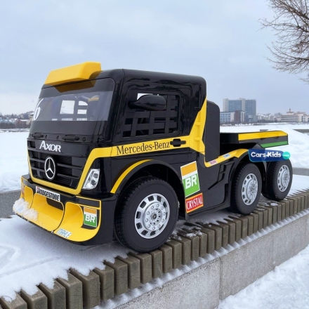 Электромобиль Mercedes-Benz Axor F Race с прицепом желтый оптом, фото 1