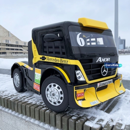 Электромобиль Mercedes-Benz Axor F Race с прицепом желтый оптом, фото 2